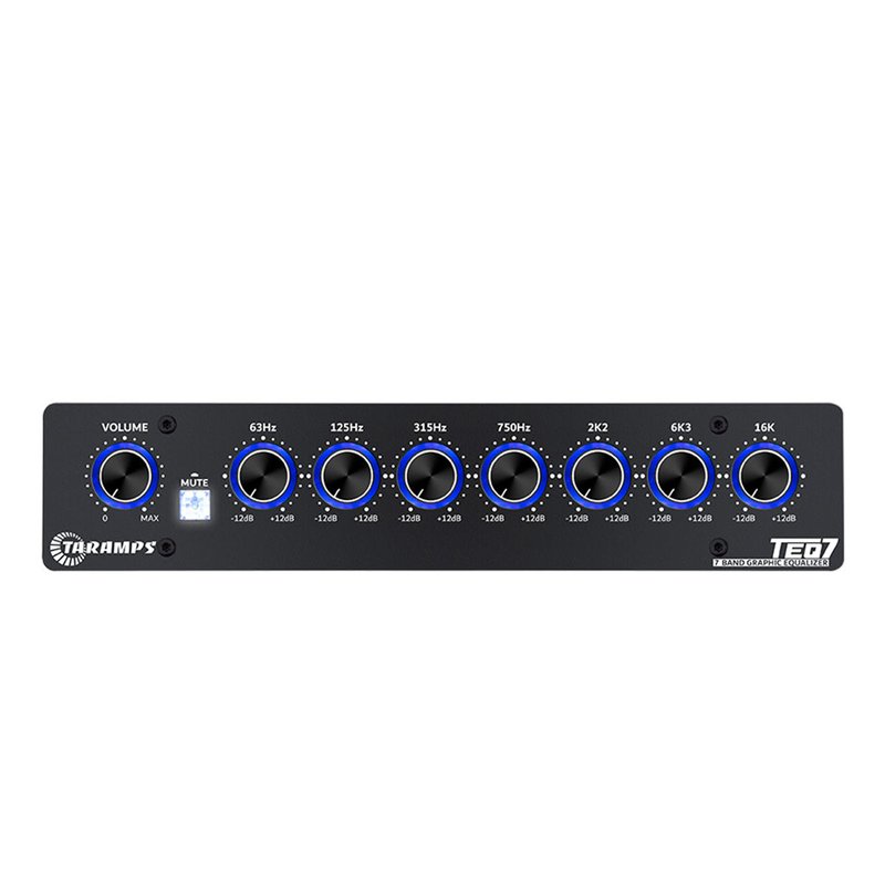 equalizador grafico estereo 7 bandas teq 7 taramps azul