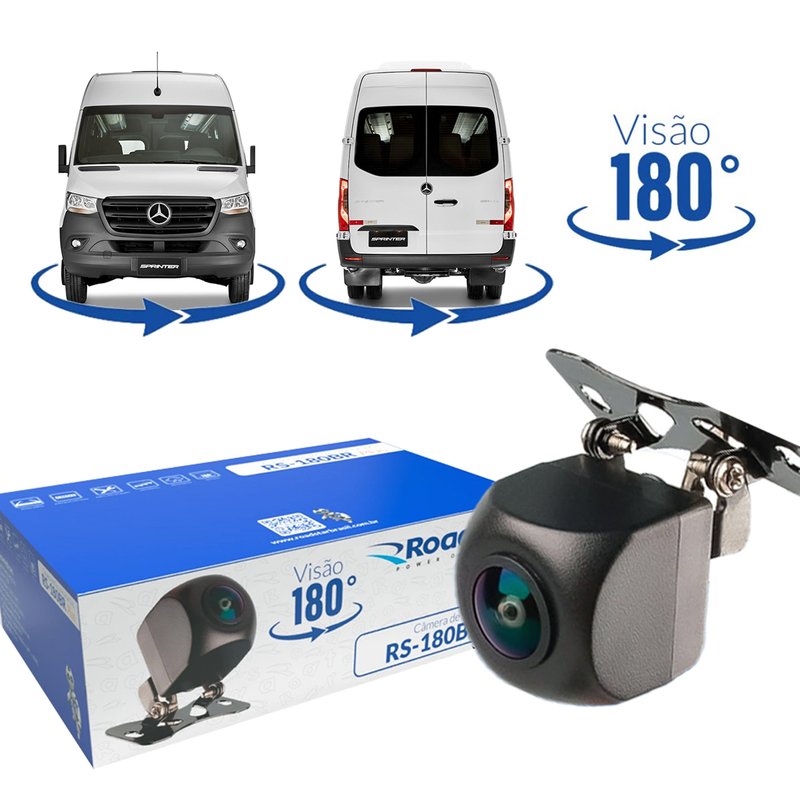 camera de re ou frontal visao 180 rs 180br roadstar