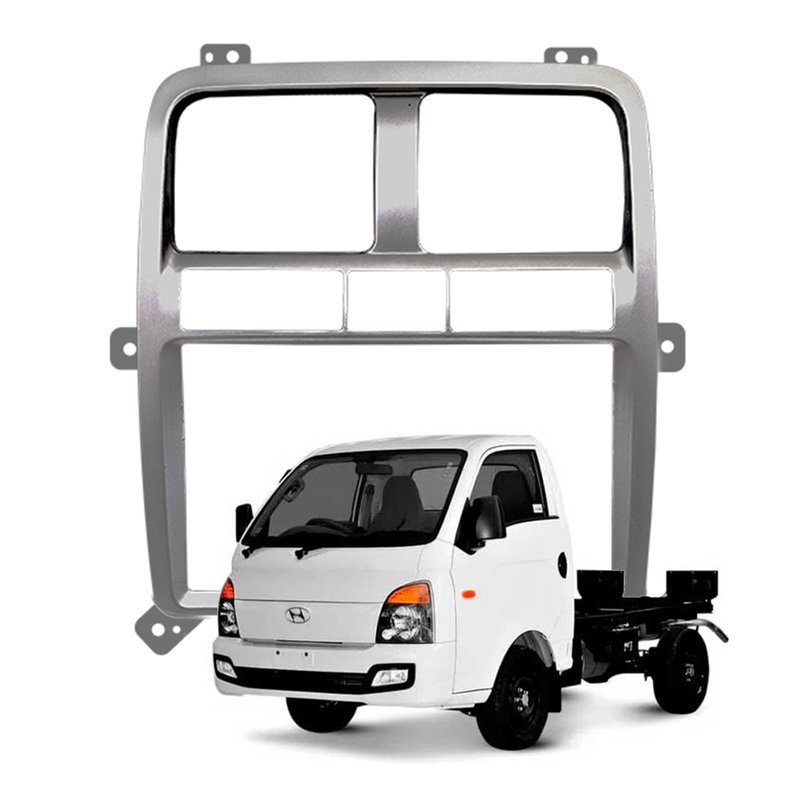 moldura 2 din painel hyundai hr 2020 ar digital fiamon 6032 prata