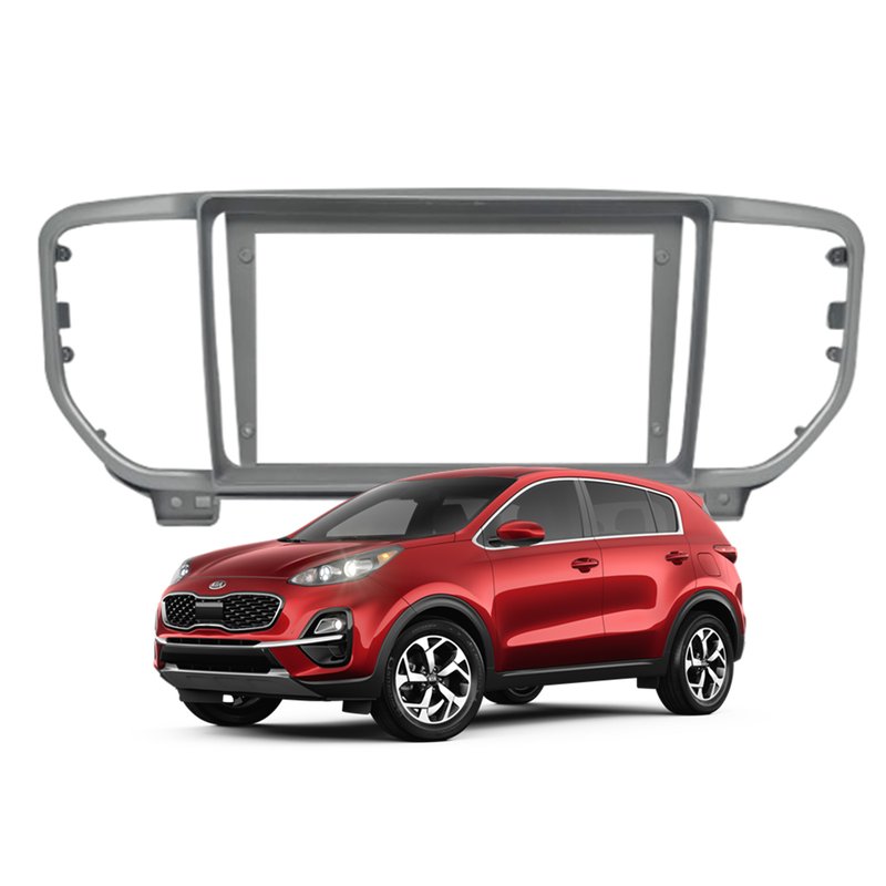 moldura 9 polegadas kia sportage 2019 a 2022 5888 fiamon