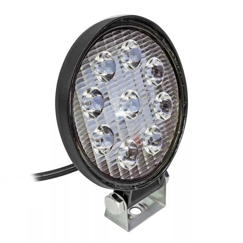 dni4159 farol de trabalho redondo slim com leds 9w 9 a 32vdc