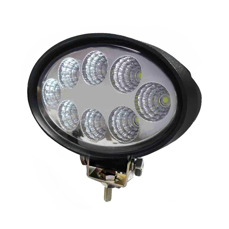 farol de trabalho oval 8 leds 24w bivolt ip68 dni