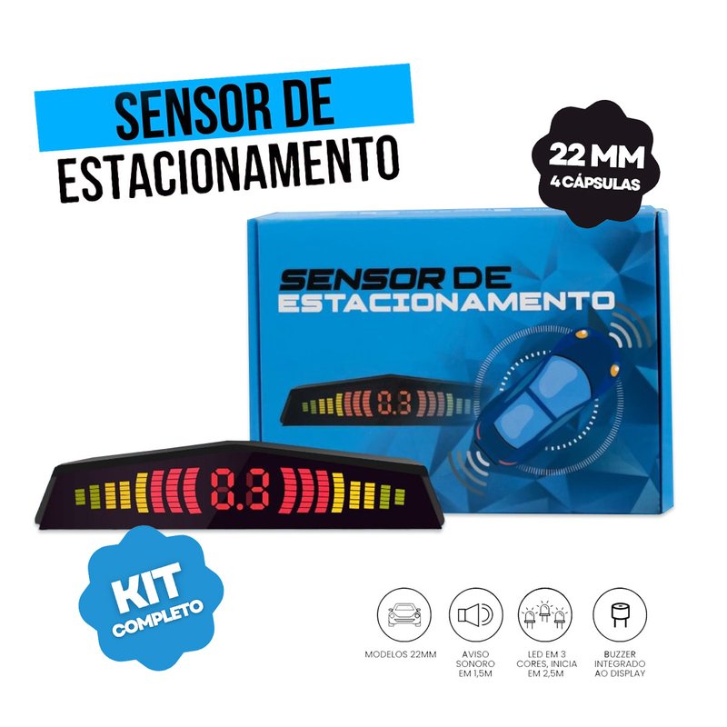 sensor estacionamento m7 22mm