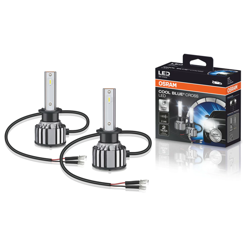 kit led cool blue cross h1 osram 64150cw cbc potencia 23w tensao 12v