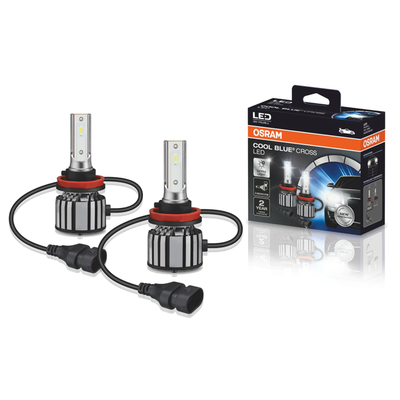 kit led cool blue cross h8 h11 h16 osram 64211cw cbc potencia 23w tensao 12v
