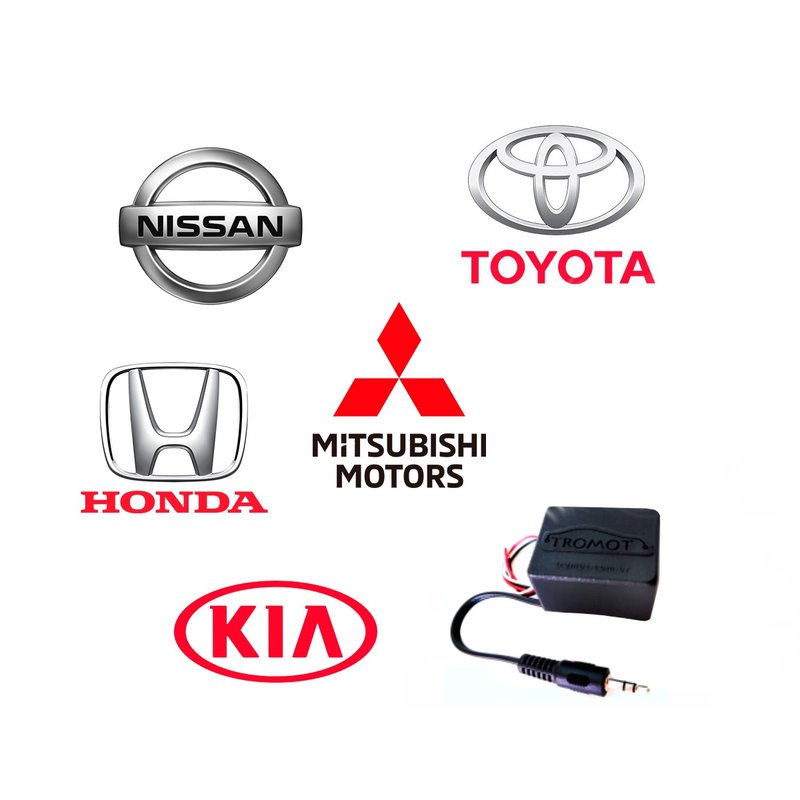 interface para controle de volante kia hyundai mitsubishi nissan honda toyota tit01 tv tromot