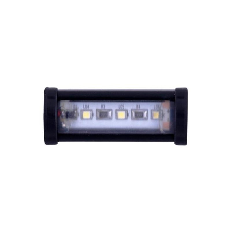 mini luz de placa nova 6 5cm base preta 12v 6500k