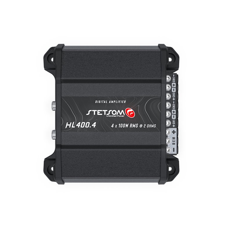 ampli hl400 4 400w 4 canais 2 ohms stetsom