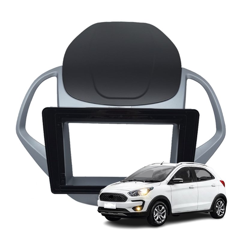 moldura 9 polegadas ford ka freestyle 2019 a 2021 fiamon 6092