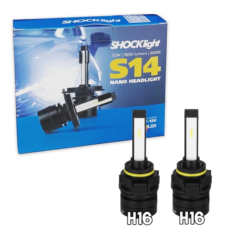 led h16 shocklight s14 nano headlight