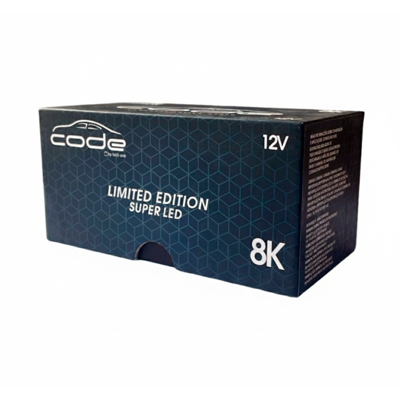 Kit Lâmpada CODE H3 Super LED Standard 8000K Tech One