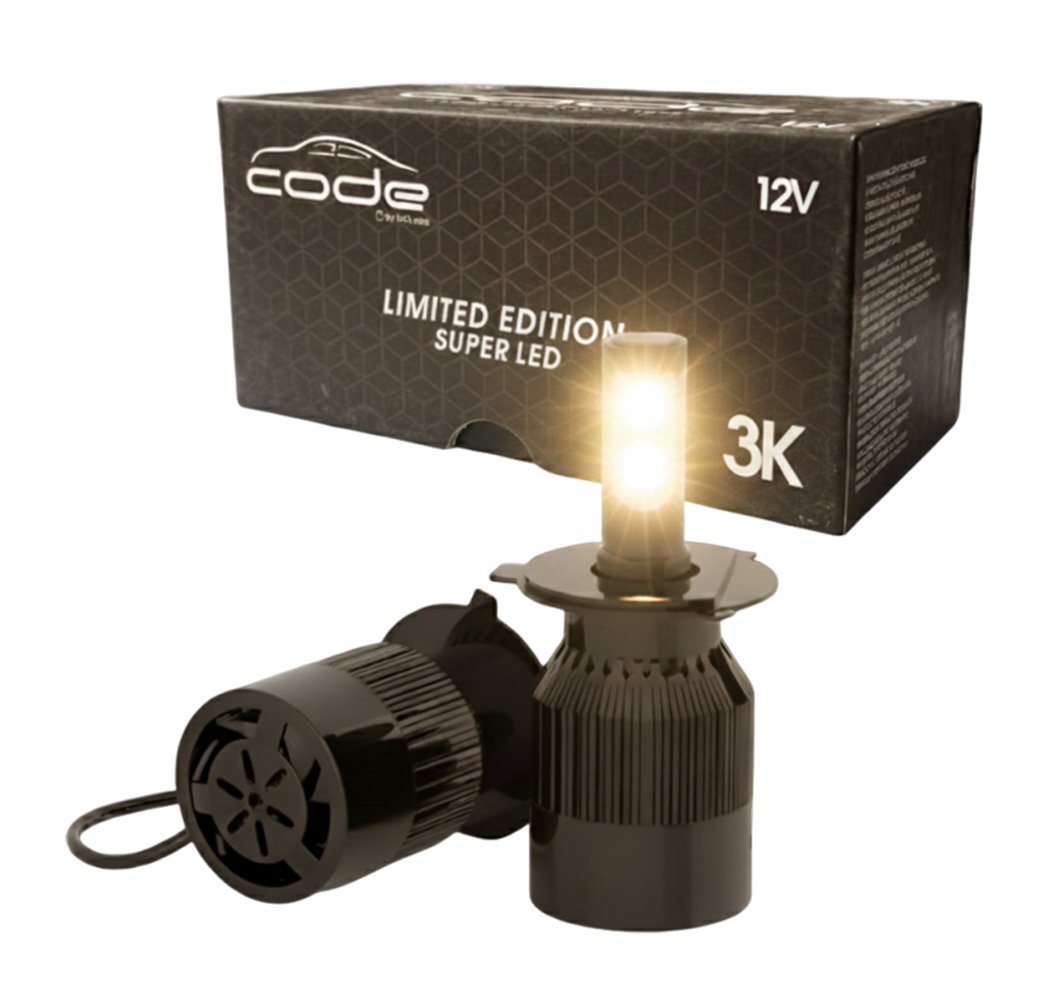 Kit Lâmpada CODE H3 Super LED Standard 3000K Tech One