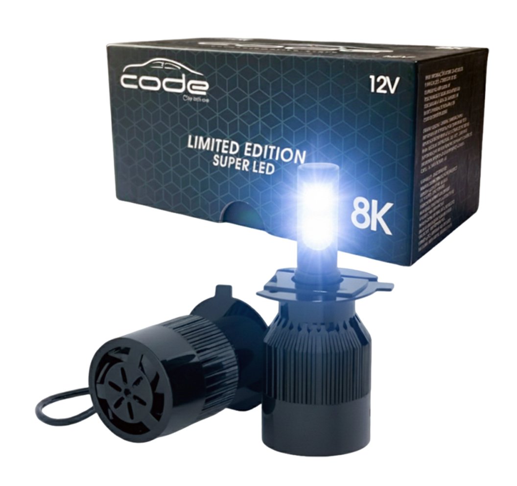 Kit Lâmpada CODE H3 Super LED Standard 8000K Tech One